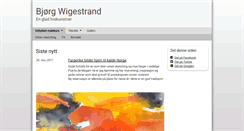 Desktop Screenshot of bjorgwigestrand.com