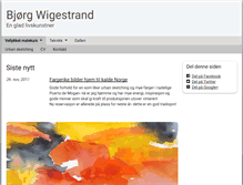 Tablet Screenshot of bjorgwigestrand.com